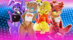 3d_(artwork) absurd_res animatronic anthro balls bear big_balls big_penis blue_eyes bonfie_(cryptiacurves) bonnie_(fnaf) bottomless buckteeth canid canine chest_tuft chica_(fnaf) chicken chiku_(cryptiacurves) clothed clothing cross-popping_vein digital_media_(artwork) electric_guitar erection eye_patch eyes_closed eyeshadow eyewear femboy fexa_(cryptiacurves) five_nights_at_freddy&#039;s fox foxy_(fnaf) freddy_(fnaf) fredina&#039;s_nightclub frenni_(cryptiacurves) fur genitals gold_(metal) gold_tooth group guitar hand_on_hip hi_res huge_balls huge_penis humanoid_genitalia humanoid_penis jordevoir_(artist) lagomorph legwear leporid looking_down machine makeup male mammal musical_instrument open_mouth penis plucked_string_instrument pupils rabbit red_body red_fur robot scottgames slit_pupils small_penis smile string_instrument teeth thick_thighs thigh_highs tuft wide_hips yellow_eyes