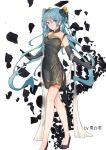  chinadress cleavage garter hatsune_miku heels see_through tagme vocaloid 