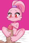  anthro cartoon_network chowder_(series) female foot_fetish foot_play footjob genitals hi_res huitu_c human lagomorph leporid male male/female mammal panini_(chowder) pussy rabbit sex smile 