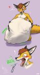 2020 4_fingers abdominal_bulge after_vore ambiguous_gender ambiguous_prey anthro anthro_pred belly big_belly biped black_claws black_ears black_nose bodily_fluids bodily_noises brown_hair burping burping_up_glasses burping_up_object bust_portrait canid canine cheek_tuft claws close-up comic countershade_torso countershading dated death different_sound_effects digestion digital_drawing_(artwork) digital_media_(artwork) discarded_object dripping duo exclamation_point extended_sound_effect eyebrows eyewear facial_tuft fangs fatal fatal_vore fingers fluffy fluffy_tail fox front_view fur fur_tuft glasses green_text grey_text hair half-closed_eyes hand_on_belly heart_reaction heart_symbol hi_res holding_belly huge_belly hyper hyper_belly inner_ear_fluff kneeling licking licking_lips licking_own_lips looking_down lunlunfox lunlunfox_(character) male male_focus male_pred mammal motion_lines mouth_shot multicolored_body multicolored_fur multiple_scenes narrowed_eyes nude number onomatopoeia open_mouth oral_vore portrait purple_background red_eyes rumbling_stomach saliva saliva_drip saliva_string same_size_vore self_lick short_hair signature simple_background slorsh slosh sloshing_belly solo_focus sound_effect_variant sound_effects surprise tail tan_tongue teeth text three-quarter_view tongue tongue_out tuft vore watermark white_body white_claws white_countershading white_eyebrows white_fur wide_eyed yellow_body yellow_fur 