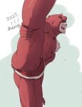  2025 abs anthro anus balls bear black_eyebrows butt chest_tuft chirasgi clothing dated erection eyebrows fur fur_tuft genitals hi_res kumatetsu male male_anthro mammal nipples open_mouth pecs penis perineum teeth the_boy_and_the_beast tongue tuft underwear 