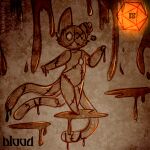 1_eye ambiguous_gender bear blood blood_drip blood_on_tail blood_puddle bloody_wall bodily_fluids d20 dice doll dripping ears_up feral halloween hi_res holidays looking_at_viewer mammal mouthless multi_tail no_navel orange_dice pointy_ears solo standing stitch_(sewing) stitched_body tail torn_ear wysdrem