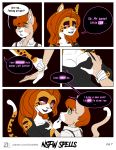  absurd_res anthro comic demon domestic_cat english_text eon felid feline felis female hazel hi_res implied_incest incest_(lore) magic_user male mammal mother mother_and_child mother_and_son nsfw_spells parent parent_and_child patreon_reward pg7 son spells summoning text url witch witchcraft zombikiss 