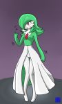  after_transformation breath female gardevoir green_body green_hair green_skin gym_leader hair humanoid latex_skin nintendo omoi pok&eacute;mon pok&eacute;mon_(species) red_eyes rubber sabrina_(pok&eacute;mon) solo surprised_expression video_games white_body white_skin 