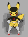 accessory anthro balls boots circumcised clothed clothing cock_ring crop_top crossdressing femboy footwear generation_1_pokemon genitals glans gloves grunt_(pokemon) hand_on_hip handwear hat headgear headwear hi_res high_heels humanoid_genitalia humanoid_penis jewelry legwear male male_anthro micro_panties midriff nintendo panties penis penis_accessory penis_jewelry pikachu platform_footwear platform_heels pokemon pokemon_(species) red_cheeks rocket_grunt shirt shoes signature skimpy smile solo sweater team_rocket thigh_boots thigh_highs topwear turtleneck underwear wayesh wide_hips yellow_body