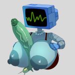 5_fingers antennae_(anatomy) anthro areola arthropod big_breasts big_penis black_clothing black_dress breast_play breasts canon_couple clothed clothed_human clothing copepod corrugated_arms crustacean cyclops dress duo electronics extreme_size_difference female fingers for_a_head gem genitals glans glistening glistening_areola glistening_genitalia glistening_glans glistening_nipples glistening_penis green_body green_glans green_penis grey_areola grey_body grey_nipples half_naked hi_res huge_penis human humanoid humanoid_genitalia humanoid_hands humanoid_penis husband_and_wife hyper hyper_genitalia hyper_penis jewelry karen_plankton larger_female larger_humanoid looking_at_another looking_at_partner machine male male/female mammal marine married_couple maxillopod melomor metallic_body mouth_closed necklace nickelodeon nipples no_pupils non-mammal_breasts nude_anthro nude_male object_head partially_clothed partially_clothed_human_nude_anthro partially_clothed_humanoid pearl_(gem) pearl_necklace penis plankton_(species) red_eyes robot robot_humanoid screen screen_face screen_head sex sheldon_j._plankton shocked simple_background size_difference smaller_anthro smaller_male spongebob_squarepants television titfuck tv_head tv_head_robot vein veiny_penis