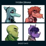 1:1 album_cover anon_(snoot_game) anthro bald black_clothing black_topwear blue_body bone bone_frill bookbin cavemanon_studios ceratopsian ceratopsid chasmosaurine clothed clothed_female clothed_human clothed_male clothing colored cover demon_days dinosaur dromaeosaurid drugs electronics english_text facial_horn fang_(gvh) female frill_(anatomy) frown goodbye_volcano_high gorillaz green_clothing green_jacket green_topwear grey_hair group hair headphones headphones_around_neck hi_res hoodie horn human jacket jewelry ko_op_(game_developer) long_hair looking_at_viewer male mammal marginocephalian marijuana markings necklace orange_hair ornithischian parody pink_body prehistoric_species pterosaur purple_body purple_hair red_clothing red_shirt red_tank_top red_topwear reed_(gvh) reptile saurischian scalie shaded shirt short_hair skull smile smirk smoking smoking_marijuana snoot_game striped_markings stripes tank_top text theropod topwear triceratops trish_(gvh) unimpressed velociraptor