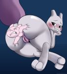  anal anal_penetration anal_vore anthro anus big_butt bite biting_lip biting_own_lip blush butt duo feet female genitals hi_res legendary_pok&eacute;mon male male/female mew mewtwo nintendo penetration plump_labia pok&eacute;mon pok&eacute;mon_(species) puffy_anus pussy self_bite smushpretzel thick_thighs video_games vore wide_hips 
