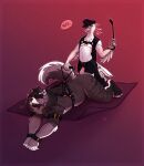 2023 anal anal_penetration andromorph anthro arm_cuffs armpit_tuft avian bdsm beak beak_piercing bird black_markings blue_eyes border boxers_(clothing) canid canine canis chaps clothing cockatoo collar collar_tag cuff_(restraint) dialogue dildo doggystyle domestic_dog duo english_text facial_piercing feathers floor floppy_ears folded_ears from_behind_position fur furgonomics furry-specific_piercing gradient_background grey_body grey_fur grey_markings hair hair_over_eyes harness hat headgear headwear hi_res hidden_eyes impact_play interkos intersex intersex/male kinktober kneeling leather leather_chaps leather_clothing leather_cuffs leather_daddy leather_harness leather_hat leather_headgear leather_headwear leather_topwear leather_vest male mammal markings mastectomy_scar motion_lines nonbinary_(lore) nose_piercing nose_ring overweight parrot penetration piercing pink_body pink_dildo pink_feathers pink_scar pulling_harness purple_background red_background restraints riding_crop ring_piercing scar septum_piercing septum_ring sex sex_toy simple_background sketchy sled_harness slim speech_bubble strapon striped_body stripes tan_markings text topwear trans_(lore) underwear vest whip white_body white_feathers white_markings wrist_cuffs