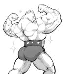  anthro back_muscles biceps butt chirros flexing lizard machoke male muscular muscular_anthro muscular_male nintendo pok&eacute;mon pok&eacute;mon_(species) reptile scalie smile smirk solo sparkles video_games 