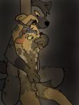  2022 animal_genitalia animal_penis arm_tuft bdsm bondage bound boundtobemessy brown_body brown_fur canid canine canine_genitalia canine_penis canis duo feces feces_on_body feces_on_hand feces_on_penis fur genitals hand_in_mouth hand_on_belly hands_tied hands_up hi_res hyena jackal kneeling male male/male mammal multicolored_body multicolored_fur open_mouth orange_body orange_fur penis sitting tail three-quarter_view tied_to_pole tongue tongue_out tuft two_tone_body two_tone_fur wooden_pole 