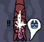 artificer_(rain_world) balls big_cumshot blush bound concrete_floor cumming_on_another digital_media_(artwork) disembodied_penis duo exclamation_point eyes_closed female feral genitals hi_res inv_(rain_world) looking_at_another male male/female mynameisjeff1726262 offscreen_character penis penis_on_face pixel_(artwork) question_mark questionable_consent rain_world slugcat standing_over tied_to_floor vein veiny_penis videocult