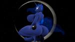  2020 3d_(artwork) animal_genitalia animal_penis anthro anthrofied areola balls big_balls big_breasts big_butt big_penis blue_eyeshadow blue_hair blue_theme breasts butt crescent_moon crossgender crouching crown digital_media_(artwork) equid equine equine_penis ethereal_hair eyeshadow feet friendship_is_magic ftg_crossgender fti_crossgender genitals gildedbonexfm gynomorph hair hasbro hi_res horn humanoid_feet intersex jewelry makeup mammal moon my_little_pony necklace nipples penis princess_luna_(mlp) pseudo_hair solo source_filmmaker sparkles star tiara unicorn 