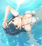  bikini cleavage nanao_yuriko swimsuits the_idolm@ster the_idolm@ster_million_live! wet yuzuyu 