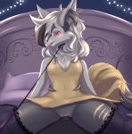  absurd_res ambiguous_gender anthro bedroom blush braixen breasts canid canine canis clitoris clothing digital_media_(artwork) domestic_dog duo fairy_lights female fishnet fluffy fox fur furniture genitals grin grinding hair headboard hi_res inside lace legwear lillian_(braixen_lycanroc) lycanroc male male/female mammal nintendo nipples nude open_mouth penetration penis pillow pok&eacute;mon pok&eacute;mon_(species) pokefusion pussy scar sex shaded sinnamon_roll skinny small_areola small_nipples smile stockings thick_thighs vaginal vaginal_penetration video_games 