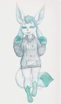  anthro bottomless chilling clothed clothing fan_character fawnshyart glace(~hey_yo~) hi_res hoodie male nintendo pok&eacute;mon smile smiling_at_viewer solo topwear video_games 