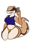  alpha_channel anthro bra cellphone clothed clothing colored_sketch desertic_lizard_(vagoncho) female lizard panties phone reptile scalie smartphone solo sports_bra tagme underwear vagoncho 
