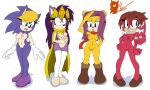  absurd_res archie_comics bernadette_hedgehog blonde_hair blue_body blue_eyes blue_fur breasts clothing echidna eulipotyphlan eyelashes female fur genitals gloves group hair handwear hedgehog herpestid hi_res isabella_mongoose lara-le mammal meyk mongoose monotreme nipples nude nude_female purple_body purple_fur purple_hair queen_aleena_hedgehog red_body red_fur sega simple_background sonic_the_hedgehog_(archie) sonic_the_hedgehog_(comics) sonic_the_hedgehog_(series) sonic_underground standing vulva white_background yellow_body yellow_fur 