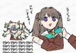  3girls absurdres adversarial_noise blonde_hair blue_hair brown_hair clothes_grab commentary_request da-man fujishima_megumi gradient_hair hanamiya_nina highres kan_kanna link!_like!_love_live! love_live! multicolored_hair multiple_girls neckerchief_grab neckwear_grab open_mouth osawa_rurino otomune_kozue out_of_frame pointing pointing_at_another purple_eyes sample_watermark shaking_head smile translation_request tsukine_kona twintails two_side_up virtual_youtuber voice_actor_connection watermark watermark_grid 