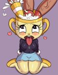  animate_inanimate big_penis bodily_fluids broken clothed clothing cuphead_(game) female for_a_head genital_fluids genitals hi_res huge_penis huitu_c human humanoid mammal ms._chalice not_furry object_head penis video_games 