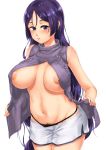  breasts fate/grand_order june_(ne_z_asa) minamoto_no_raikou_(fate/grand_order) nipples pantsu pubic_hair 