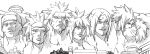  1girl 6+boys building cliff commentary_request facial_hair facial_mark forehead forehead_mark goatee greyscale headgear hokage_rock kiss monochrome mr_study multiple_boys namikaze_minato naruto_(series) naruto_shippuuden sarutobi_hiruzen sculpture senju_hashirama senju_tobirama sweatdrop tsunade_(naruto) uchiha_sasuke uzumaki_naruto whisker_markings yaoi 
