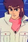  1970s_(style) 1boy anime_screenshot brown_hair koutetsu_jeeg lowres mature_male medium_hair official_art retro_artstyle shiba_hiroshi solo solo_focus 
