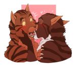  &lt;3 2020 atta_catto blush bodily_fluids bramblestar_(warriors) brother brothers brown_body brown_fur claws digital_media_(artwork) domestic_cat drooling duo eyes_closed felid feline felis feral french_kissing fur half-brother half-brothers half_brother hawkfrost_(warriors) holding_head incest_(lore) kissing looking_at_another looking_pleasured male male/male mammal nude open_mouth saliva saliva_on_tongue sibling simple_background surprise teeth tongue tongue_out warriors_(cats) white_body 