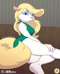  animaniacs annoyed anthro clothed clothing dress female furboz furniture looking_at_viewer mammal minerva_mink mink mustelid musteline sofa solo warner_brothers 