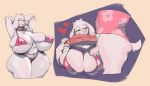  anthro asgore_dreemurr ball_fondling balls big_breasts big_penis boss_monster bovid bra breasts caprine clothing curvy_figure duo erection faceless_male female female_focus floppy_ears fondling fur genitals goat hands_behind_head horn huge_breasts long_ears male male/female mammal mature_female nipple_outline nipples overweight overweight_anthro overweight_female panties peculiart penis raised_arm solo_focus thick_thighs toriel undertale underwear video_games voluptuous white_body white_fur wide_hips 