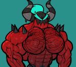  angry biceps blue_hair demon eyes_closed flexing hair horn humanoid male muscular muscular_humanoid muscular_male pecs ripped-saurian sega solo sonic_the_hedgehog_(series) spikes the_deadly_six video_games zavok 