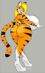  anthro big_breasts breasts butt felid female hair hi_res huge_breasts mammal pantherine solo tabykat tabytha_starling tiger 