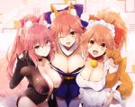  animal_ears catgirl fate/grand_order fate_(series) glasses kurikara tamamo_no_mae_(fate) wink 