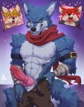  &lt;3 &lt;3_eyes anthro basil_(dragon_ball_super) bergamo canid canine canis conditional_dnp dragon_ball erection genitals group hi_res knot lavenda_(dragon_ball_super) male mammal penis pinup pose presenting solo_focus wolf xnirox 
