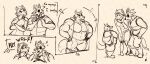  2022 anthro athletic athletic_male big_muscles big_pecs boots bottomwear breasts canid canine canis clothing comic dialogue english_text eye_patch eyewear female footwear fox fox_mccloud fur furry_tail group hair jacket jaumsche krystal_(star_fox) male mammal manly muscular muscular_arms muscular_male nail_file nintendo pants pecs proud shocked shoes short shortstack shortstack_male size_difference sketch slim smile speech_bubble star_fox tail tall text topwear triceps trio vest wolf wolf_o'donnell yelling 