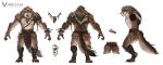  a-pose abs anthro armor bandolier belt belt_buckle bottomwear braided braided_hair brown_body brown_fur buckle canid canine canis claws clothing colored concept_art cord digital_drawing_(artwork) digital_media_(artwork) eye_scar facial_scar fangs faulds front_view fur gauntlets gloves gnoll greaves hair handwear hyena jewelry leather leather_armor loincloth male mammal multicolored_hair multiple_poses muscular muscular_anthro muscular_male necklace net nexon official_art open_mouth pauldron pendant plate_armor pose pteruges rear_view scar shaded shin_guards side_view solo spikes standing straps straps_across_chest tail tassels teeth tooth_necklace tribal tribal_clothing turnaround unknown_artist vindictus wolf wraps 