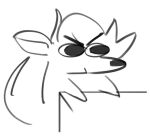  2023 angry anthro digital_media_(artwork) glop_(zomerous) male mammal murid murine rat reaction_image rodent simple_background sketch solo stare toony zomerous_(artist) 