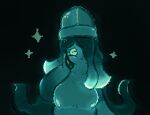  absolutetart animal_humanoid anthro aquatic aquatic_humanoid breasts cephalopod cephalopod_humanoid coleoid decapodiform female glow-bi_(absolutetart) glow_squid_(minecraft) glowing glowing_eyes glowing_markings glowing_nipples hand_on_face happy humanoid looking_at_viewer markings microsoft minecraft mojang mollusk mollusk_humanoid nipples one_eye_obstructed pseudo_hair simple_background solo sparkles squid squid_humanoid tentacle_arms tentacle_hair tentacles xbox_game_studios 