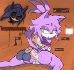 2026 absurd_res anal anal_orgasm anal_penetration anthro balls blaze_the_cat bodily_fluids captured defeated digital_media_(artwork) domestic_cat dominant dominant_male duo ejaculation english_text eulipotyphlan felid feline felis female female_orgasm game_over gameplay_mechanics genital_fluids genitals hands-free hedgehog hi_res immobilization kolossos liquid male male/female mammal monster mr_esmox orgasm penetration penis porcupine profanity purple_body rodent sega sex sonic_the_hedgehog_(series) spread_legs spreading submissive submissive_female text vaginal_fluids vaginal_squirting vulva
