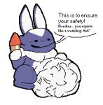 >_< 2026 abdominal_bulge ambiguous_anthro ambiguous_gender ambiguous_pred anthro anthro_pred belly belly_overhang big_belly big_ears biped black_text blush blush_lines bunneran cheek_blush clenched_eyes daniel_(meatcanister) dialogue digital_media_(artwork) ears_up ellipsis endosoma english_description english_text eyes_closed face_imprint frill_(anatomy) full-length_portrait fully_inside half-closed_eyes hand_imprint hand_on_belly hand_on_own_belly holding_object huge_belly imprint lagomorph larger_pred leporid long_ears mammal meatcanister monotone_background narrowed_eyes neck_frill noseless partial_speech_bubble pixel_(artwork) portrait rabbit safe_vore satisfied simple_background size_difference soft_vore solo standing talking_to_another talking_to_prey taunting teasing text the_legendary_starfy_(series) unseen_prey unwilling_prey vore white_background wide_mouth wide_smile