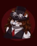 4:5 alternative_fashion angry anthro bear blizzard_entertainment clothing eyewear female giant_panda glasses goggles hat headgear headwear hi_res looking_viewer mammal naoto pandaren sketch solo steampunk top_hat warcraft