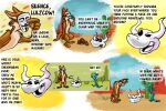 2013 2_horns 2_toes 3:2 3_toes 4_fingers animal_skull animated_skeleton anthro arm_tuft athletic athletic_anthro athletic_male backfire belly biped black_eyes black_nose black_sclera blue_body blue_scales blue_sky bone bovid bovid_horn bovine bovine_horn box brown_body brown_fur bull_horn cactus canid canine canis canyon casual_nudity cattle challenge challenge_bet challenging cheek_tuft chest_tuft cloud cloudy_sky colored comic container coyote coyoteville curling_tail defeat defeated desert detailed detailed_background dialogue digital_drawing_(artwork) digital_media_(artwork) ed_(coyoteville) elbow_tuft english_text eyebrows eyes_closed facial_tuft featureless_feet feet fingers fist_on_hip fur fyodor_(coyoteville) grass greeting grimace group guy_fawkes guy_fawkes_mask hand_on hand_on_hip hand_on_own_hip head_down head_horn head_tuft horn humanoid_hands humor knee_tuft krita_(artwork) leg_tuft lines_drawn lizard looking_at_another looking_at_tablet male mammal mask multicolored_body multicolored_fur narrowed_eyes nude open_mouth outside painted_background paws pecs plant plantigrade pupils raised_eyebrow realization reptile sand scales scalie sean_o'desse shaded shoulder_tuft side_view silencer skeleton sketch skull sky smile smiling_at_viewer smirk snickering social_nudity speech_bubble standing standing_behind stevethedragon tablet tail talking_to_another tan_belly tan_body tan_chest tan_fur teeth_showing text thick_tail three-quarter_view toes toony tricked trickster trio trolling tuft turning_around two_tone_body two_tone_fur undead walking white_pupils white_sclera wide_eyed wide_hips yelling yelling_at_another