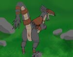 animal_genitalia ankle_wraps armor cloaca dragon female female_feral feral genitals headgear helmet hi_res kuvik land_dragon looking_back mythological_creature mythological_scalie mythology patrasche_(re:zero) presenting raised_tail re:zero rock saddle scalie simple_background solo tail tail_wraps tailbutt thick_tail wraps