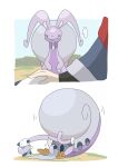 2026 ambiguous_gender blue_body blue_ears blue_fur blue_tail bodily_fluids comic feral fur gastropod_shell generation_5_pokemon generation_8_pokemon grey_eyes group headpat hisuian_form hisuian_goodra human mammal mollusk_shell natamame nintendo oshawott pokemon pokemon_(species) pokemon_legends_arceus purple_body regional_form_(pokemon) shell shell_sharing slime sweat sweatdrop tail trio white_body