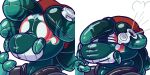 2:1 absurd_res air_valve alpha_channel ambiguous_gender animate_inanimate anthro arachnid arthropod deflation digital_media_(artwork) hi_res inflatable living_inflatable memopemo painted_on_eyes painted_on_smile permanent_smile seam_(sewing) simple_background solo spider transparent_background