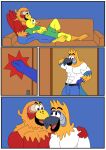 animal_humanoid anthro avian avian_humanoid beak bird bird_humanoid border canary ciel-wolf comic feathers finch group humanoid male male/male multicolored_body multicolored_feathers nickelodeon oscine paco_(the_casagrandes) parrot parrot_humanoid passerine sergio_(the_casagrandes) the_casagrandes the_loud_house trio walt_loud white_border yellow_body yellow_feathers