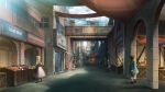  arch blue_sky bridge cloud cloudy_sky crate day faceless food game_asset karakara_2_(game) katou_taira market market_stall non-web_source official_art outdoors pedestrian_bridge people self-datamine sign sky star_(sky) starry_sky variant_set vegetable wooden_box 