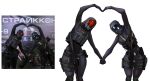  2girls ar-15 assault_rifle belt_pouch black_bodysuit black_gloves bodysuit bulletproof_vest closed_eyes fewer_digits gas_mask gloves gun gun_sling h&amp;k_mp5k handgun heart heart_arms heart_arms_duo holding holding_hands holster hood knee_pads looking_at_viewer mask mass_effect_(series) multiple_girls optical_sight original photo-referenced pouch purple_bodysuit quarian reference_inset rifle russian_text simple_background spacemaxmarine submachine_gun suppressor tactical_clothes thigh_holster translated trigger_discipline weapon white_background 