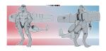 a-10 aeromorph aircraft airplane anthro back_wings butt cockpit color_swatch digital_media_(artwork) featureless_crotch fin front_view gradient_background grey_body hi_res jet jet_engine living_aircraft living_machine living_vehicle machine male metallic_body model_sheet multiple_images ndragon3 not_furry nude nude_anthro nude_male rear_view simple_background solo standing tail tail_fin vehicle wings
