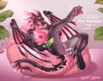4_toes 5_fingers absurd_res after_masturbation ambiguous_fluids anal anal_fluids anal_masturbation anal_penetration animal_dildo animal_sex_toy anthro anthro_penetrated anus areola bedroom_eyes big_breasts big_butt biped black_body black_scales black_tail blush blush_lines bodily_fluids breasts butt claws clitoral clitoral_hood clitoris container cup curvy_figure detailed detailed_background dialogue digital_drawing_(artwork) digital_media_(artwork) digitigrade dildo dildo_in_ass dildo_in_vagina dildo_insertion dragon dripping dripping_vulva ejaculation english_text enjoying european_mythology feet female female_anthro female_penetrated fingering fingers full-length_portrait genital_fluids genitals grey_body hair heart_symbol hi_res holding_dildo holding_object holding_sex_toy horn hourglass_figure humanoid_genitalia humanoid_vulva improvised_sex_toy inside knot knotted_dildo leaking legs_up lilly_mega long_tail looking_at_viewer looking_pleasured lube lube_drip lube_in_ass lying markings masturbation medium_breasts membrane_(anatomy) membranous_wings moan monster_energy monster_energy_can multicolored_body multicolored_scales mythological_creature mythological_scalie mythology narrowed_eyes nipple_dip nipples nude nude_anthro nude_female object_in_ass on_back open_mouth orgasm pawpads paws penetration pink_anus pink_areola pink_body pink_eyes pink_genitals pink_nipples pink_pawpads pink_scales pink_tail pink_vulva pink_wings plant plump_labia portrait presenting presenting_vulva raised_leg scales scalie seductive sex_toy sex_toy_in_ass sex_toy_in_vagina sex_toy_insertion shaded simple_background small_waist smile solo spiked_tail spikes spikes_(anatomy) spread_legs spread_wings spreading sunshine_(dragonwow) tail tail_tuft teeth text thick_thighs toe_claws toes tongue toy toying_self tuft vaginal vaginal_fluid_string vaginal_fluids vaginal_fluids_on_vulva vaginal_masturbation vaginal_penetration vaginal_squirting ventral_scales vulva western_dragon wet wide_hips wings